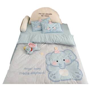 A类秋冬儿童被套单件纯棉100支磨毛卡通宝宝幼儿园亲肤被罩四件套