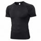 Solid color quick-drying sports T-shirt stretch fitness clothing