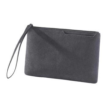 Moonlight moria men's wallet large capacity suede leather business clutch casual coin storage bag