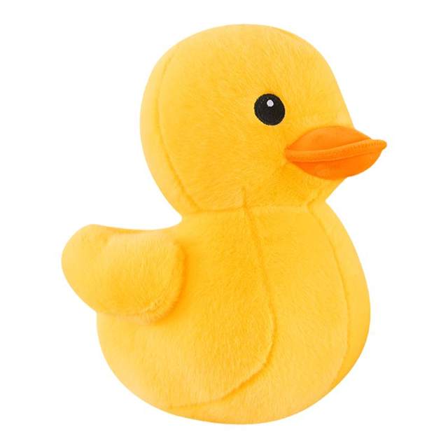 Cute little yellow duck plush toy doll pillow