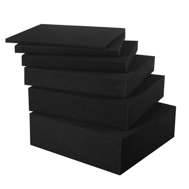 Customized high-density black sponge packaging with moderate hardness and softness