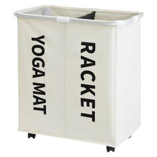 Yoga mat storage basket with wheels, can hold basketball cloth