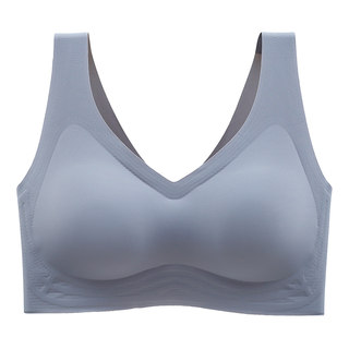 Ice Silk Seamless Underwear Women's Small Breast Push-Up Bra Fixed