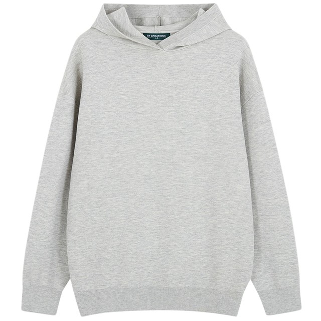 Baipin solid color knitted hooded sweatshirt men's 25 autumn and winter new casual inner wear warm pullover