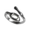 Yanzijia pointed base 5*7 gemstone sterling silver ring setting