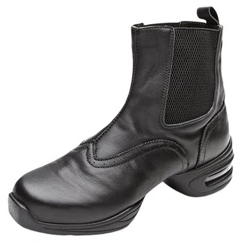 Sansha French Sansha Modern Dance Shoes for Women, High-Top Jazz Dance Shoes with Soft Soles, Breathable Leather Surface, Square Dance Shoes