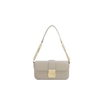 Elle women's first-layer cowhide versatile and exquisite small square bag