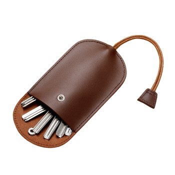 Genuine leather multifunctional pull-out multifunctional key bag