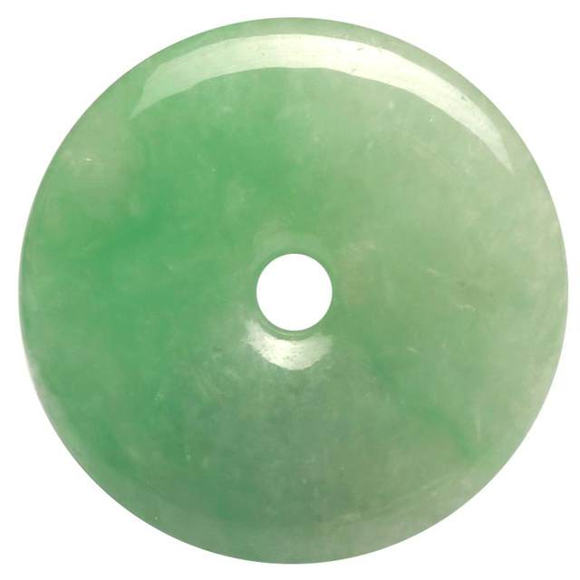 Colorful Yunnan Jade Peace Buckle Pendant Ice Type