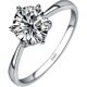 925 sterling silver moissanite diamond engagement ring