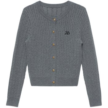 Knitted cardigan round neck sweater jacket