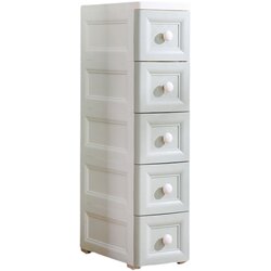 20/25/37cm Gap Storage Cabinet Bathroom Toilet Drawer-Type Kitchen Narrow Gap Storage Rack Plastic Box