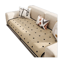 Shangmei Nest retro special-shaped 2024 new straight-row sofa cushion four-season universal non-slip seat cushion cover cloth towel cushion