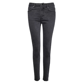 Smoky gray thin korean stretch fleece pencil pants