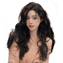 Yingqi wig womens long hair fashionable wool curly long curly hair real hair natural full headband big waves summer