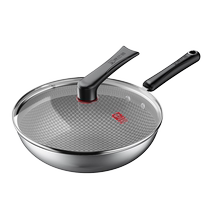 Konbach – wok domestique antiadhésif en acier inoxydable nid dabeille cuisinière à induction cuisinière à gaz universelle 3057