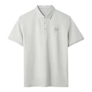 HLA/海澜之家山不在高凉感短袖POLO衫25春夏新大码刺绣翻领T恤男