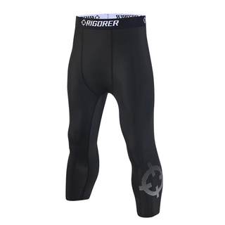 准者压缩紧身裤男篮球高弹训练裤子秋冬加绒保暖速干专业健身长裤