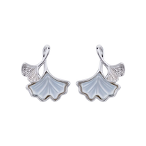 (Self-operated) DAISY BEAUTY small apricot earrings S999 silver design niche fashion earrings