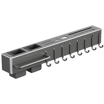 Stainless steel knife holder wall-mounted hole-free