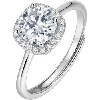 Small sugar cube silver ring