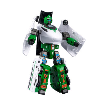 Train superman transformation robot movable mecha