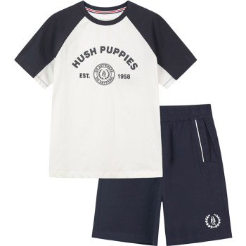 Hush puppies boys's summer sports short sleeve shorts set