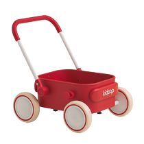 Kidpop prap bébé schoolwalk panier enfants marchant trolley pushtoy jouet voiture bébé apprise voiture un an cadeau