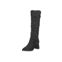 Zhuoshini Dui Dui Boots Womens 2024 New Autumn Western Long Boots High Boots Pointed Toe Thick Heel Knight Boots