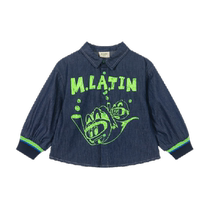 Chemise pour enfants Maladdin 2024 New Child Boys Jean - chemise à manches