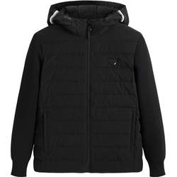 PEACEBIRD Men's Hooded Lightweight Knitted Down Jacket Men B1ACC4139