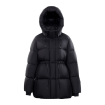 (Govan Black Gold Goose Down Jacket) Black Pearl 3 0 Five Grid Down Jacket Outdoor Womens Short Waist New Style Winter
