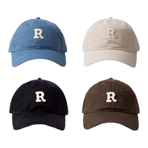 Face-showing small plus size duck cap for women with big head circumference letter baseball cap for couples suitable for big face hats for boys pure cotton