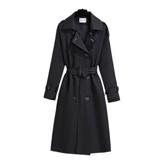 2025英伦风中长款风衣大码外套大衣韩版收腰显瘦时尚高个子秋加厚