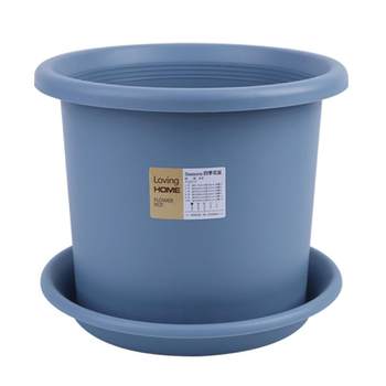 Net deep pot flower pot plastic four seasons ກາລອນ pot control root rose green radish potted potted resin flower pot home