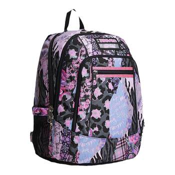 Italian 7seven rose flower backpack large capacity student school bag sports and leisure travel backpack