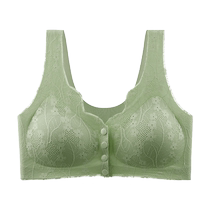 Mothers underwear bra middle-aged and elderly seamless front-button vest-style large size middle-aged womens push-up bra without rims
