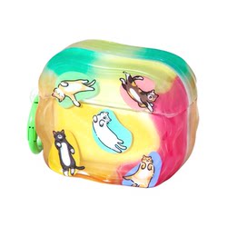 게으른 새끼 고양이 귀여운 airpods4 헤드폰 덮개