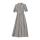 International brand suit collar high-end dress long dress