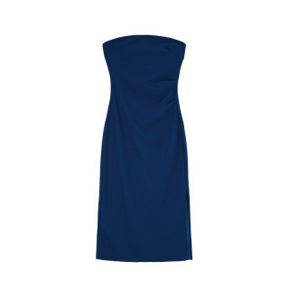 裙子女夏季2025新款高级感气质名媛收腰显瘦中长款性感抹胸连衣裙