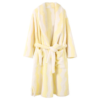 Anzhiban giant warm couple nightgown ຂອງແມ່ຍິງດູໃບໄມ້ລົ່ນແລະລະດູຫນາວ coral velvet thickened bathrobe ເຄື່ອງນຸ່ງຫົ່ມເຮືອນລະດູຫນາວຂອງຜູ້ຊາຍ