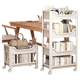 Bookshelf shelf floor-standing household simple multi-layer storage