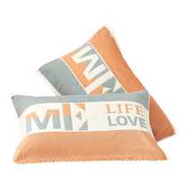 MUJI pure cotton pillow cover cotton gauze high-end pillow cover for men and women anti-slip cover single pair