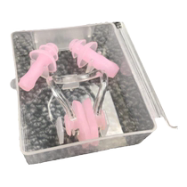 Swimming nose mask childrens nose clip and earplugs for swimming swimming ear clips nose plugs nose clips that wont fall off when swimming double nose tremors