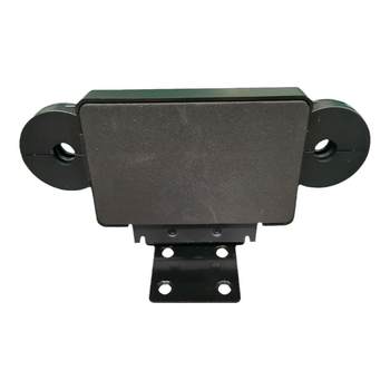 Car headrest bracket converted into portable computer monitor