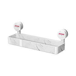 Suction Cup Bathroom Storage Rack, No-Drill Bathroom Toilet Washbasin Storage Rack, Wall-Mounted Shower Rack