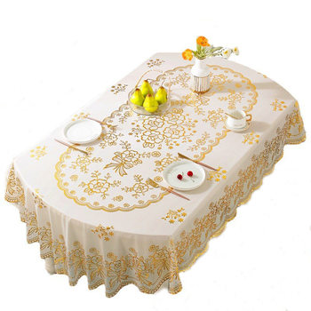 No-wash european pvc waterproof, oil-proof and scalding tablecloth No-wash european pvc waterproof, oil-proof and scalding tablecloth