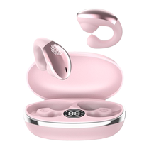 Bone conduction Bluetooth headset truly wireless non-in-ear clip ear-hanging type 2024 new open style sports long battery life