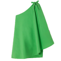 Evening dress green skirt temperament simple fashion party hosted banquet annual meeting small dress dress birthday girl