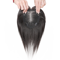 Wig for women head replacement full human hair natural forehead fluffy high skull increased hair volume gray hair wig